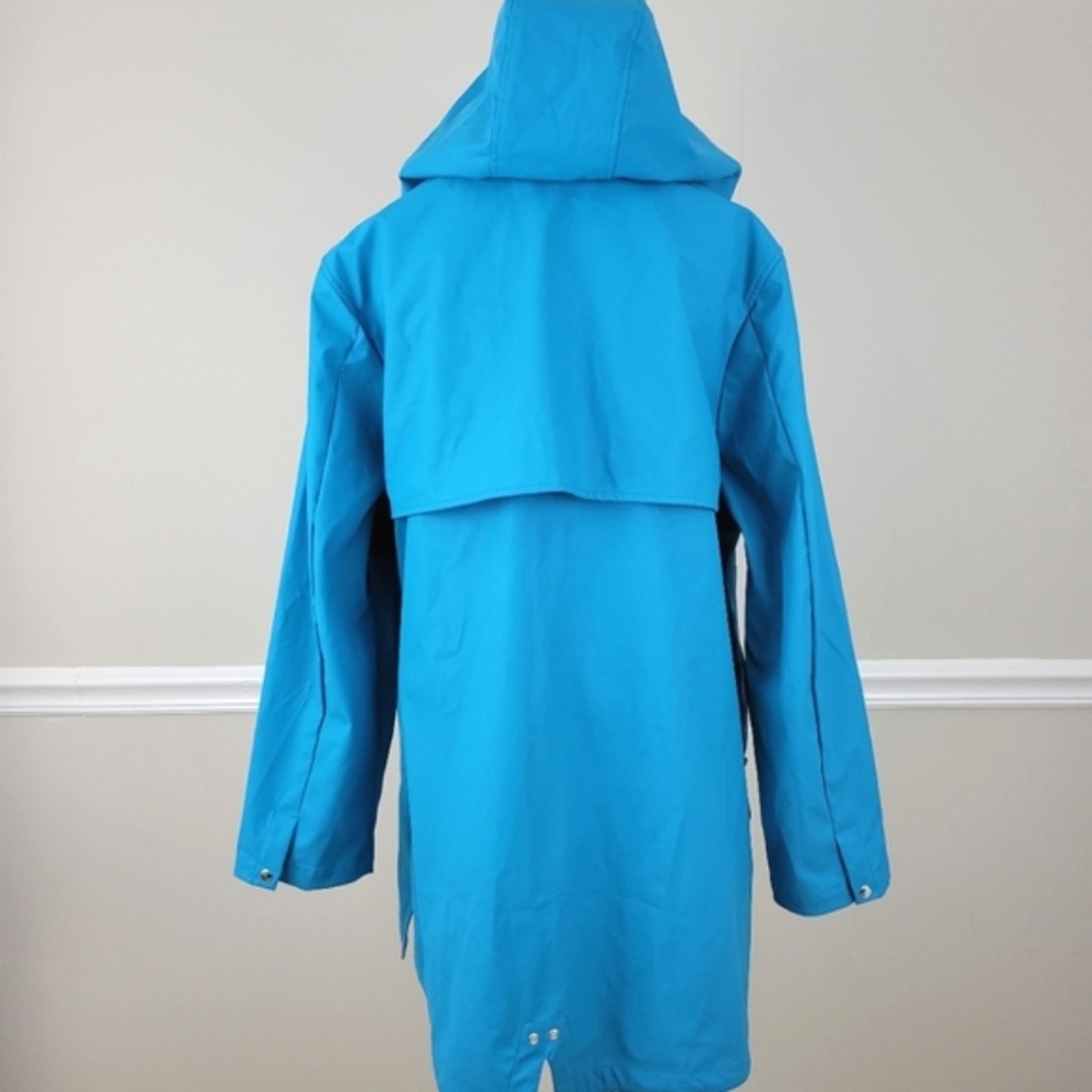 ROAMAN'S Light Blue Hooded Rain Coats 22/24 1X NWOT - Picture 2 of 11